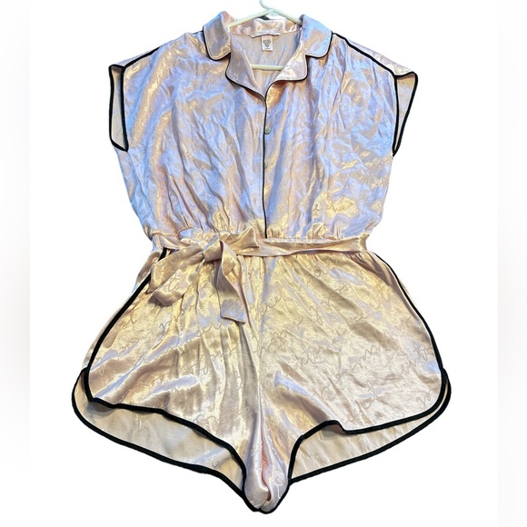 Victoria's Secret Other - Victoria's Secret Satin Romper Size M